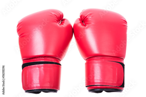 Red boxing gloves isolate © sorapop