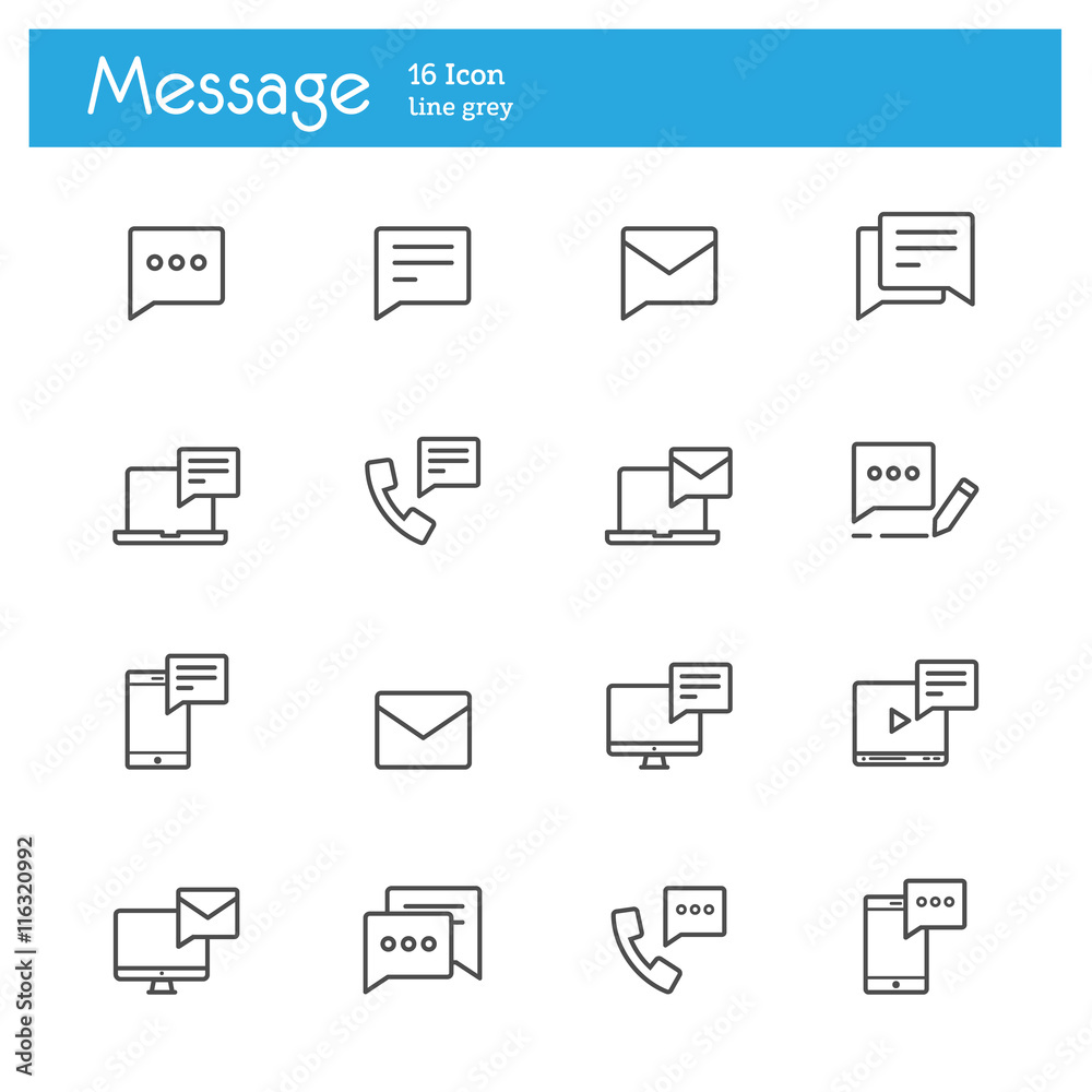 chat icons line chat icons line