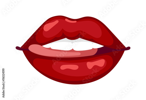 Female lips isolated on white sweet passion lust makeup mouth. Set woman lips romance cosmetic sensuality desire. Set of mouth smile woman red woman lips isolated shape romantic