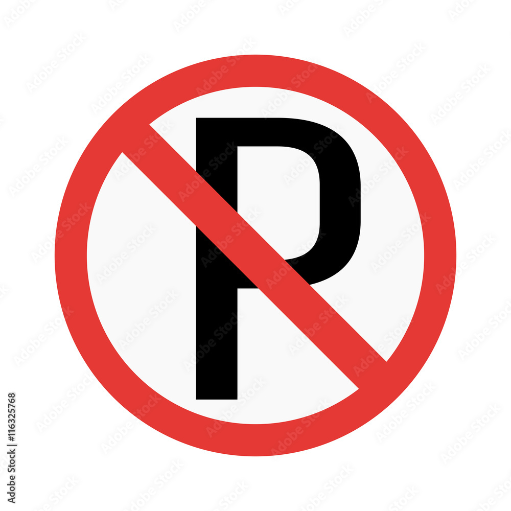 Prohibition P parking sign vector illustration. Warning danger symbol prohibiting sign. Forbidden safety information prohibiting sign. Protection signs warning information sign. Prohibition P parking sign vector illustration. Warning danger symbol prohibiting sign. Forbidden safety information prohibiting sign. Protection signs warning information sign.