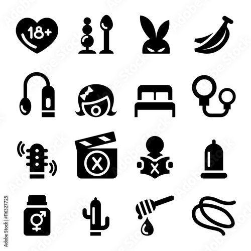 Sex shop icons