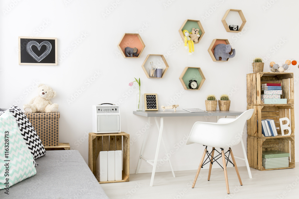 Fototapeta premium Perfect room for teenage girl