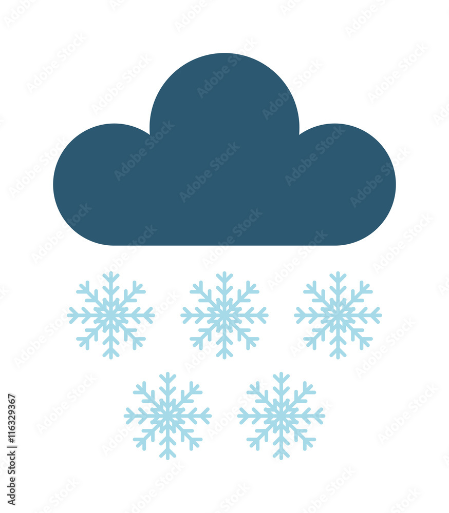Single weather icon cloud with snow storm meteorology winter element. Illustration blue snow cloud on white. Cloudy climate snow cloud. Winter cloud snow day symbol. Meteorology winter element. Single weather icon cloud with snow storm meteorology winter element. Illustration blue snow cloud on white. Cloudy climate snow cloud. Winter cloud snow day symbol. Meteorology winter element.