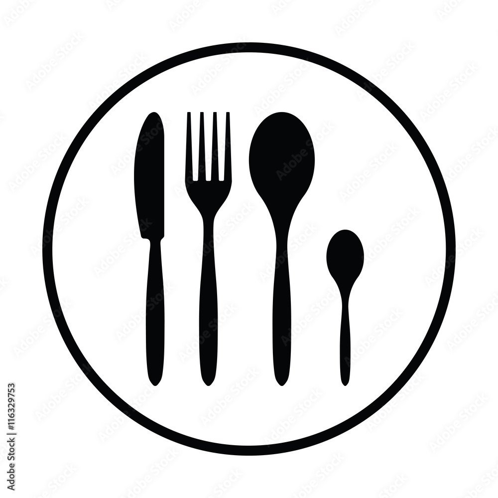 Silverware set icon Silverware set icon