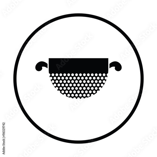Kitchen colander icon