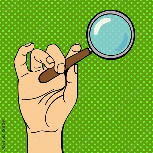 Human hand holding search web loupe pose human fingers. Human hand isolated. Silhouette of hand showing symbols finger thumb vector illustration. Web search, human sesourses