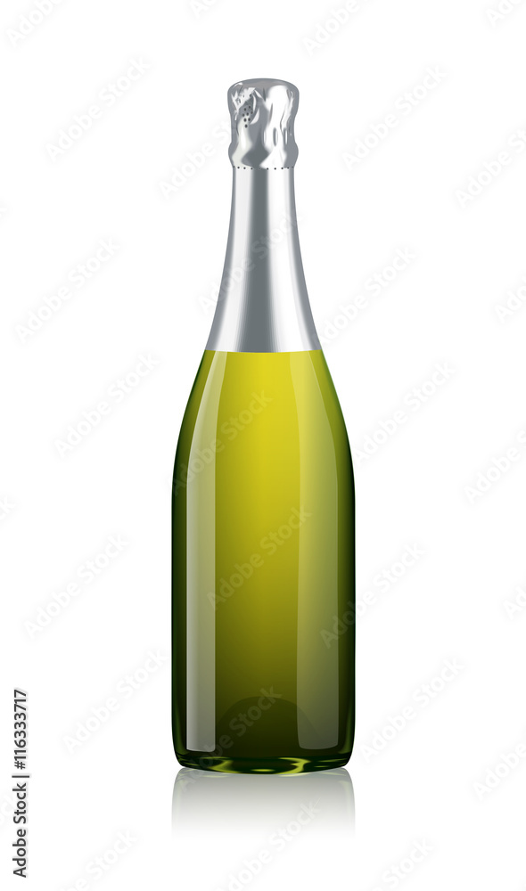 Mock-up Transparent Isolated Realistic Champagne Bottle Vector Mock-up Transparent Isolated Realistic Champagne Bottle Vector