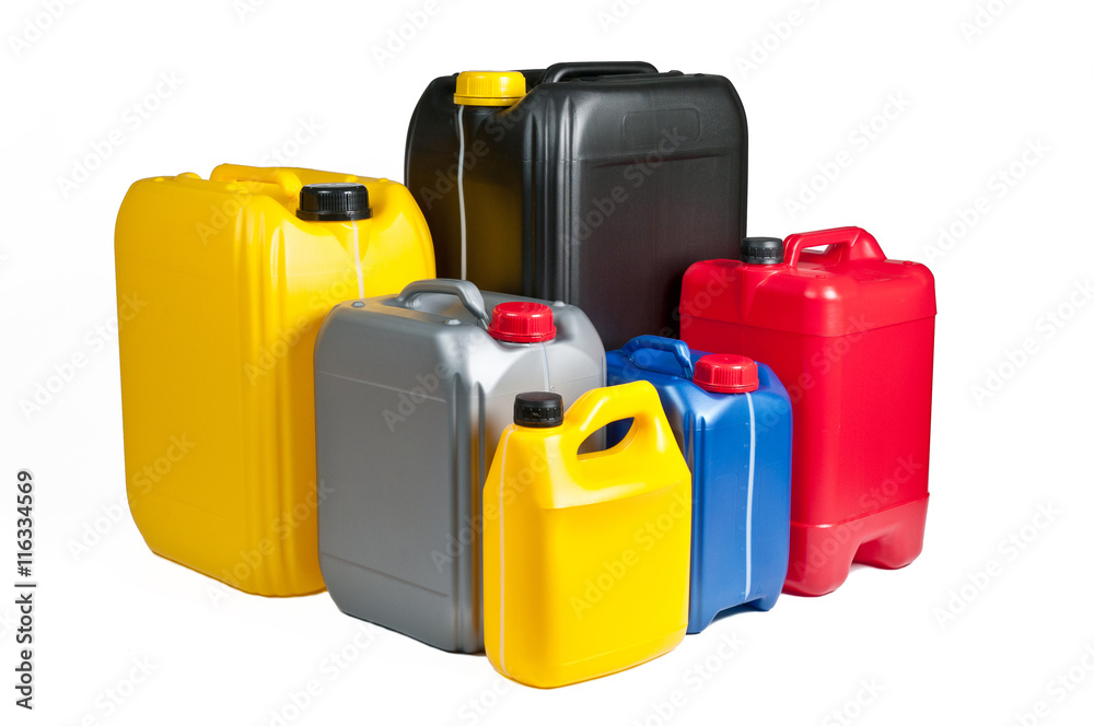 Plastic canisters for machine oil Plastic canisters for machine oil