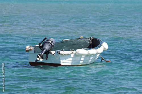 small boat in the sea