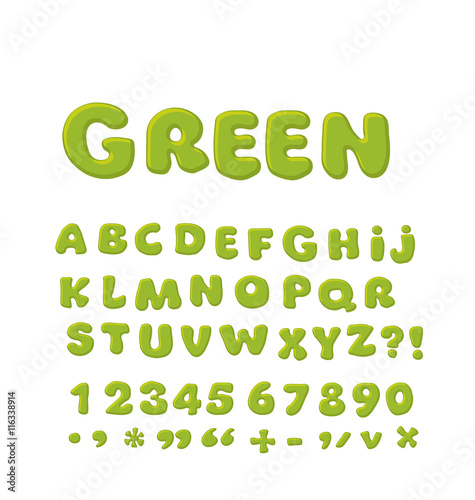 Bold  soft font abc, rounde...