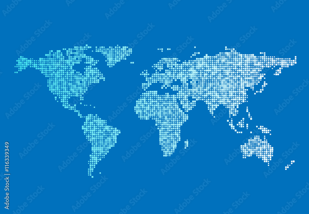 Abstract World map of dots. Vector illustration. Abstract World map of dots. Vector illustration.