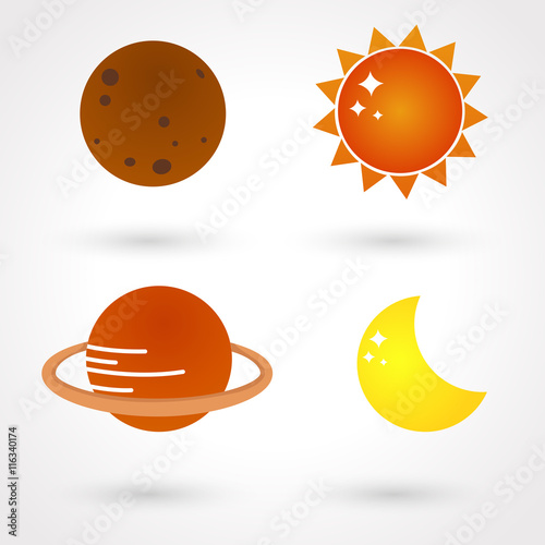 Solar system icons