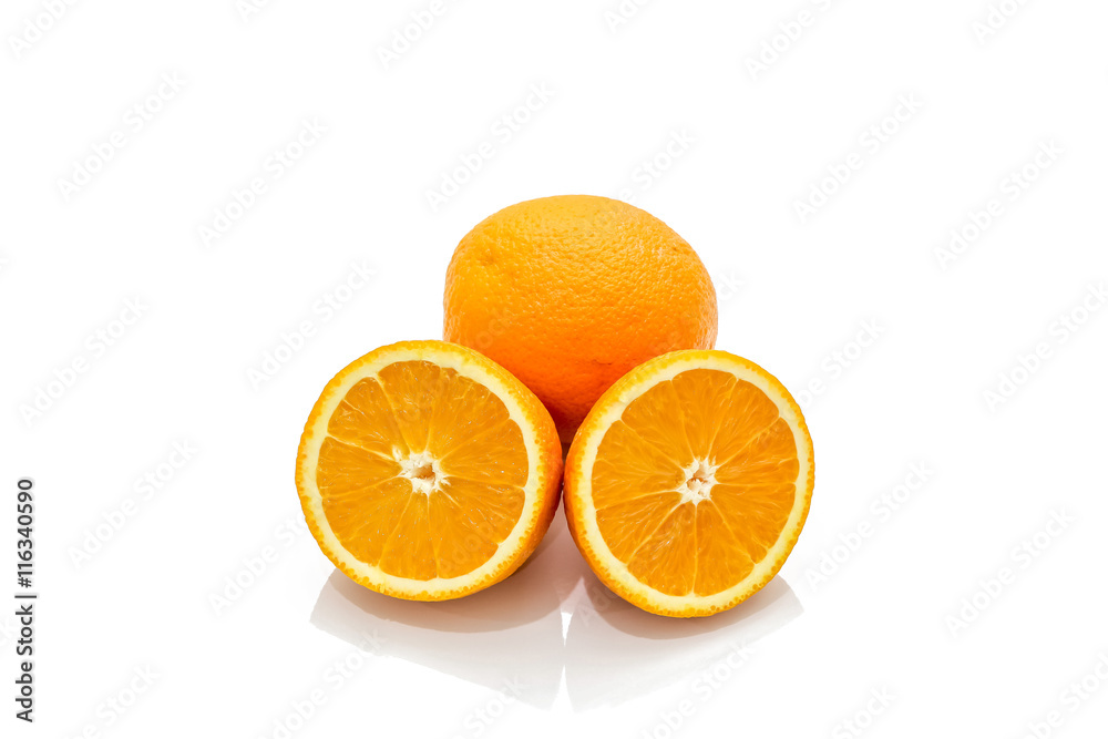 Isolated of citrus tangerine orange on the white background Isolated of citrus tangerine orange on the white background