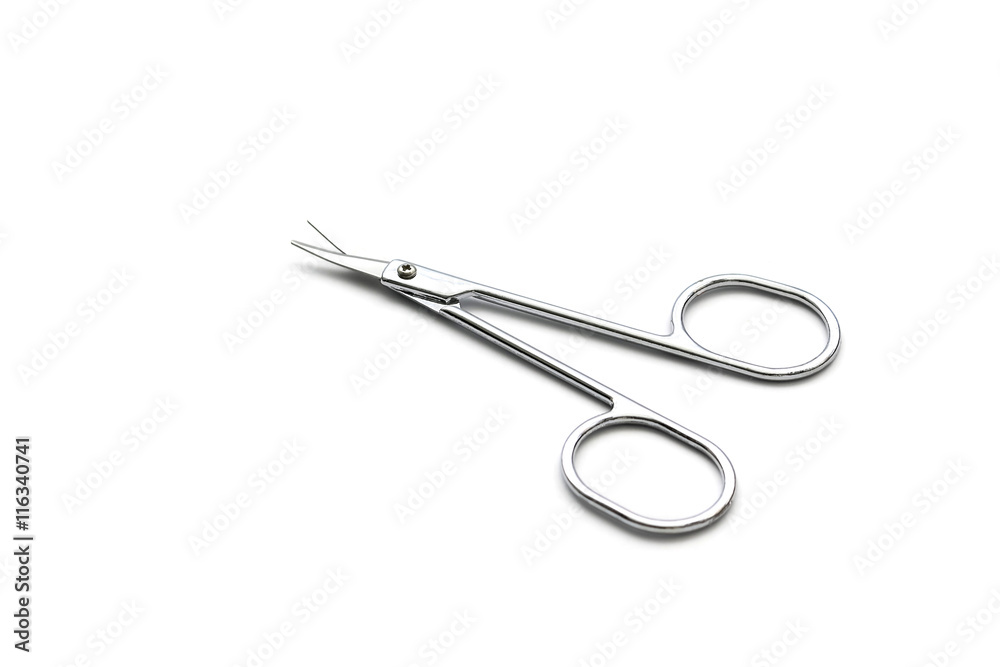 isolated single simple scissor on white background isolated single simple scissor on white background
