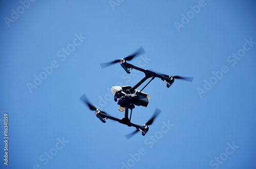 Fototapeta Naklejka Na Ścianę i Meble -  Surveillance drone flying