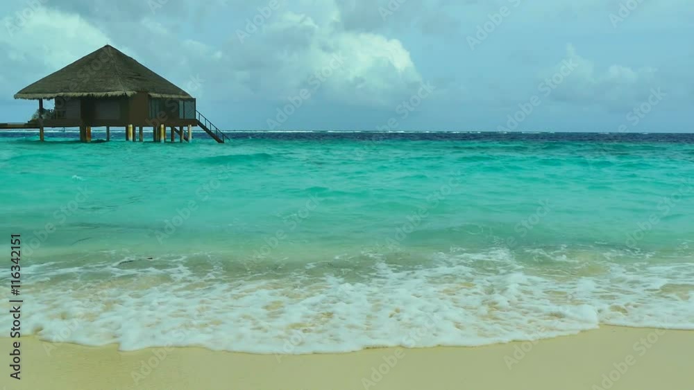 Beautiful tropical beach and sea in maldives island Beautiful tropical beach and sea in maldives island