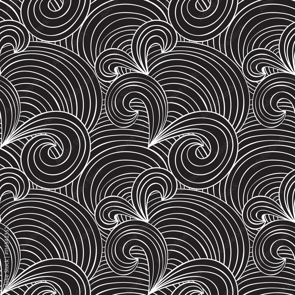 Seamless abstract curl pattern