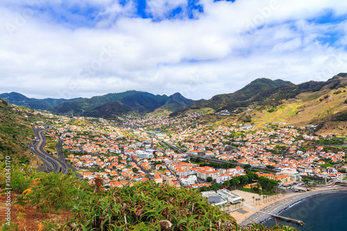 Queimada or Francicso Alvares Nobrega Viewpoint to Machico bay, Madeira, Portugal photo