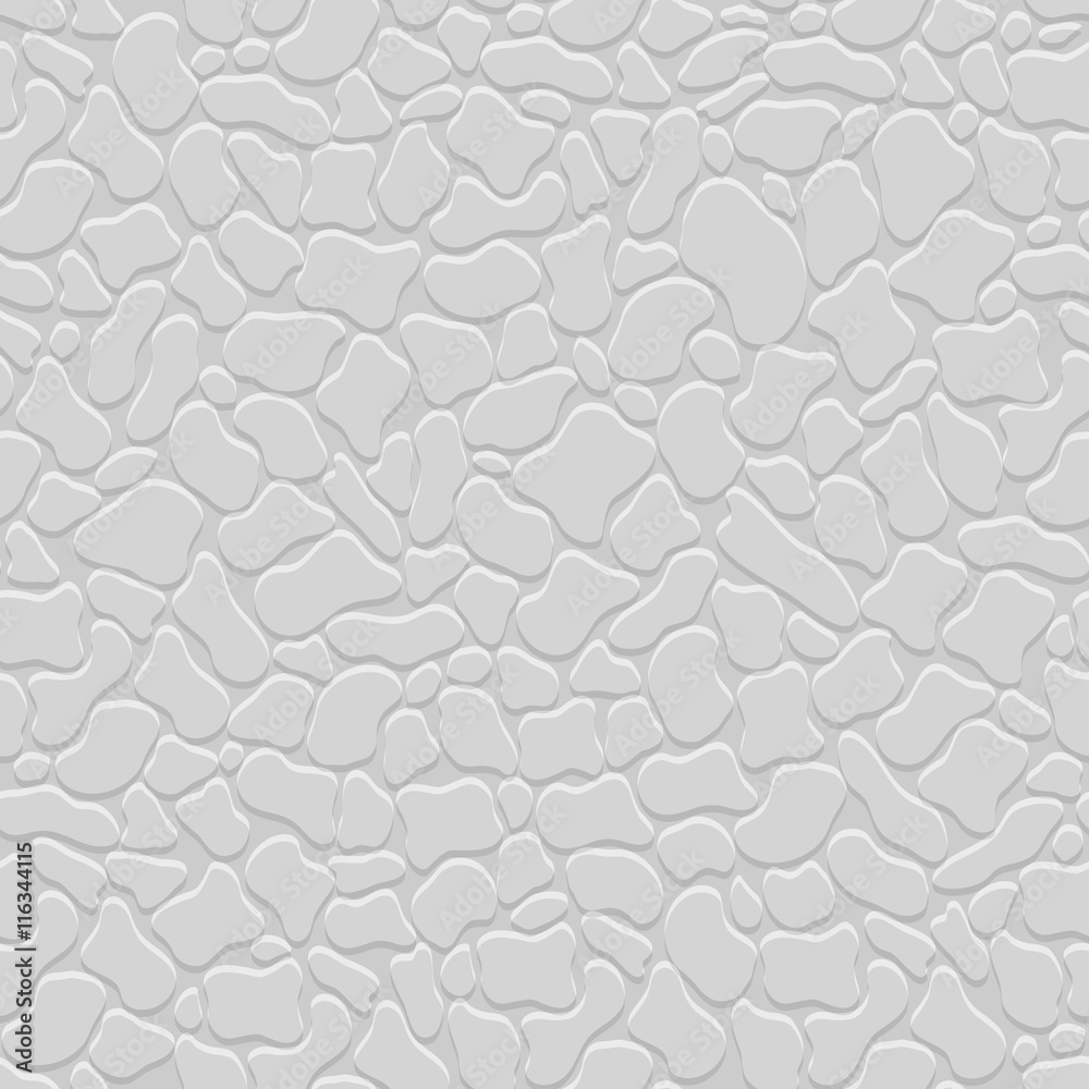 Grey 3d seamless pattern with stylized stones Grey 3d seamless pattern with stylized stones