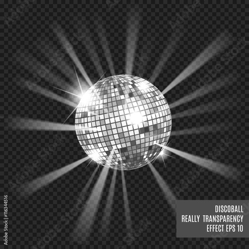 Disco ball. Disco background