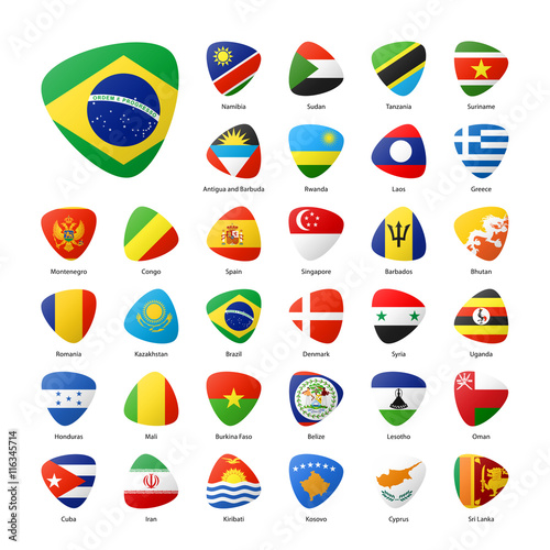 National participants flags...