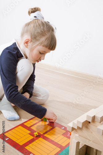 Little girl playing