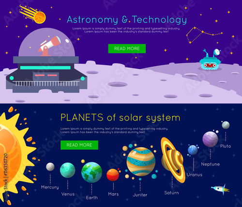 Space Universe Banner Set