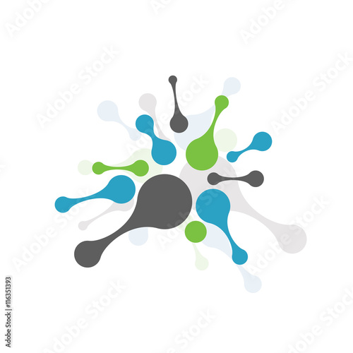 Abstract molecular connection.