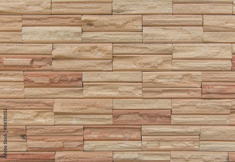 Brown marble brick wall abstract for background