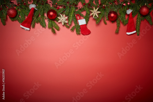 Christmas and New Year background.