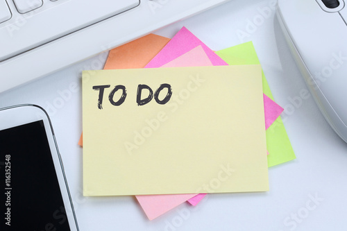 To Do To-Do-Liste Zettel Checkliste Liste Business Konzept Schre