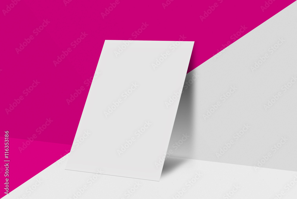 Mock-up postcard and cover. White paper card on grey background. For your design and template. Mock-up postcard and cover. White paper card on grey background. For your design and template.