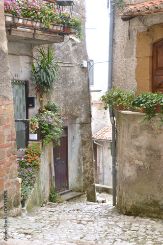 A glimpse of the alleys of the village of Artena Lazio - Italy