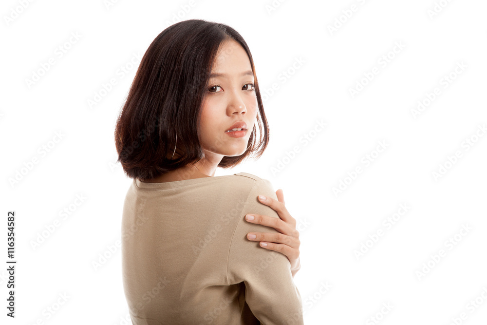 Happy Beautiful young Asian woman isolated on white background Happy Beautiful young Asian woman isolated on white background