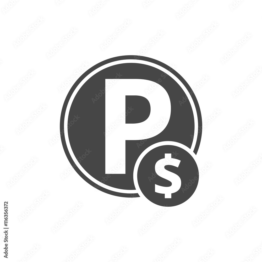 Parking Icon Vector, Paid parking icon Parking Icon Vector, Paid parking icon