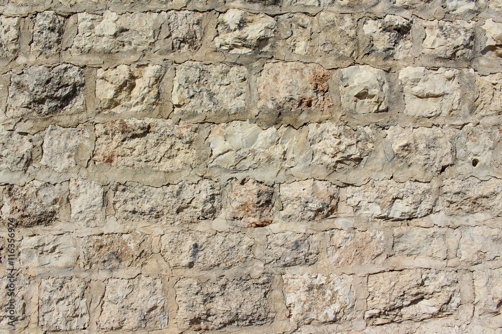 Texture of the stone wall