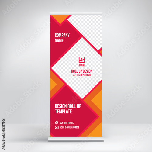 Roll-up banner design, concept booth