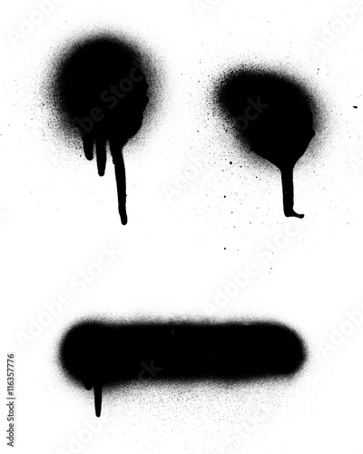 Black spray paint
