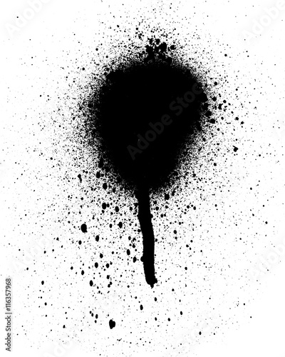 Black spray paint
