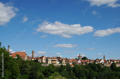 Panoramablick auf Rothenburg ob der Tauber 