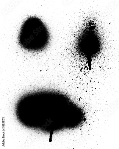 Black spray paint