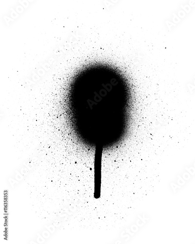 Black spray paint