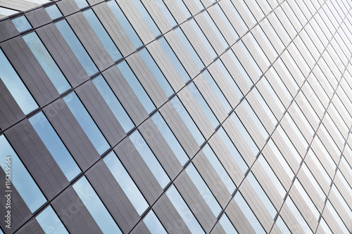 glass wall background of an office building