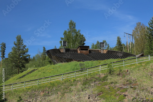 Public odeon at Doeda Fallet in Sweden photo