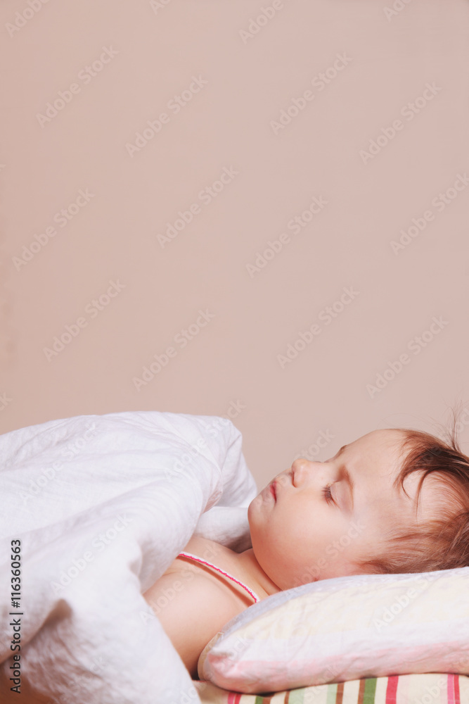 baby girl sleeping sweet dream (space for text) baby girl sleeping sweet dream (space for text)