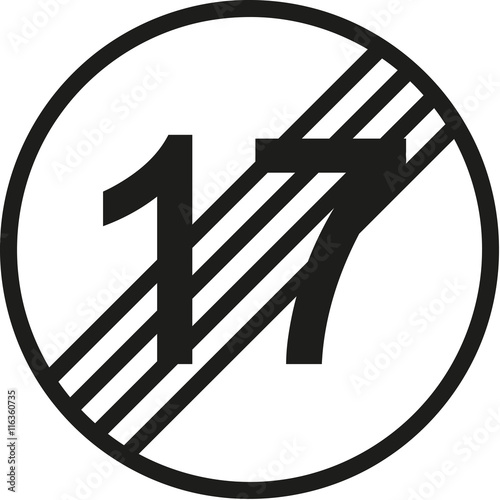 18th birthday traffic sign