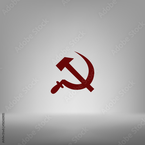 Hammer and sickle vector illustration