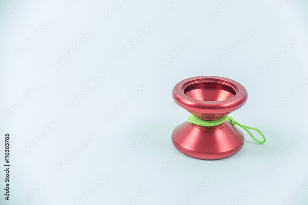 Red yo yo isolated on white background Red yo yo isolated on white background