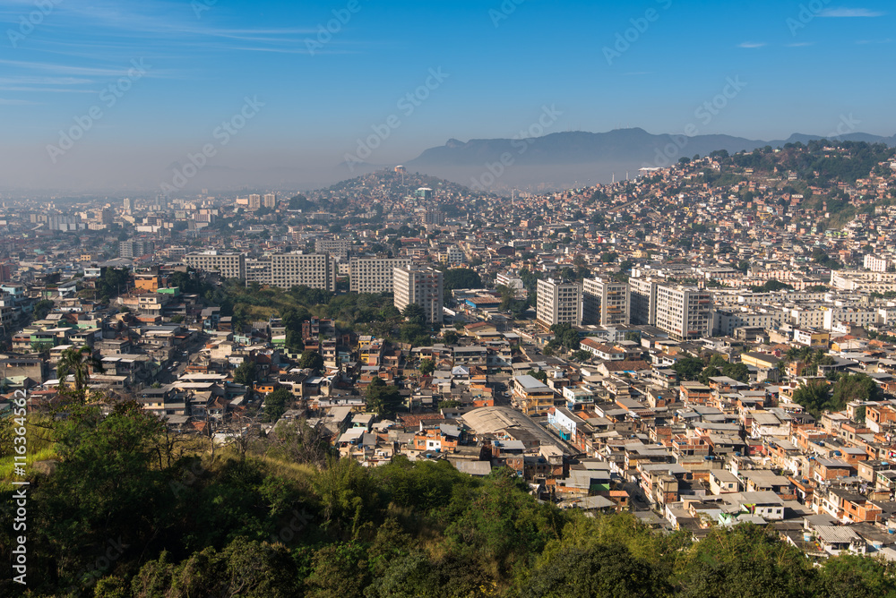 Rio de Janeiro Slums on the Hills