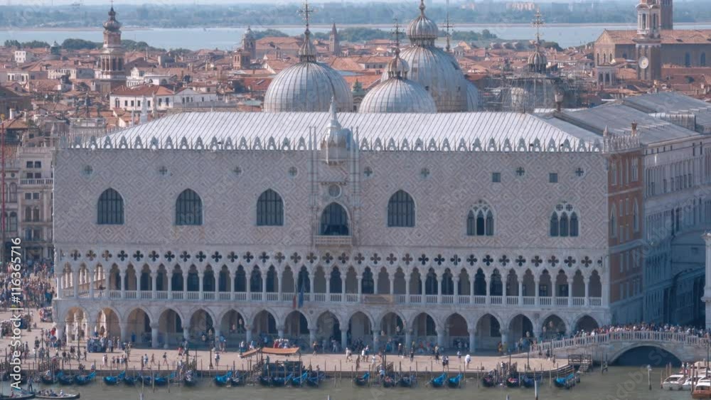 Famous Doge s Palace in Venice - Palazzo Ducale at St Marks Square